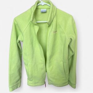 Colombia Lime green women’s fleece jacket
